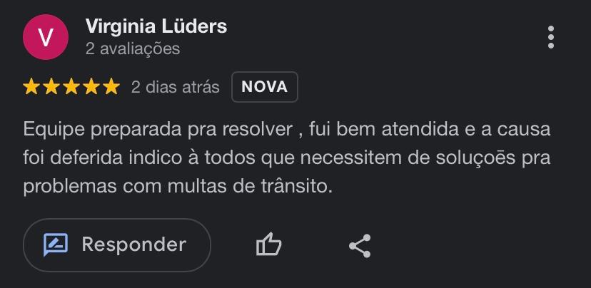 Avaliação de cliente
