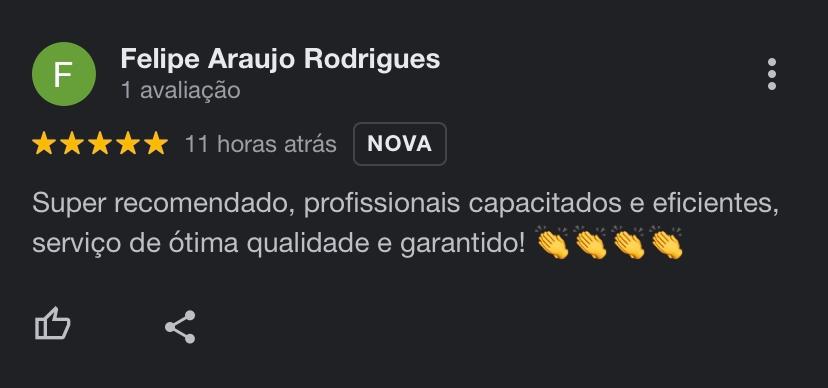 Avaliação de cliente